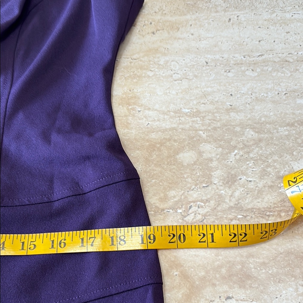 NWT Anne Klein Elegant Purple Women's Dress. Measurements are in photos. - Picture 12 of 14